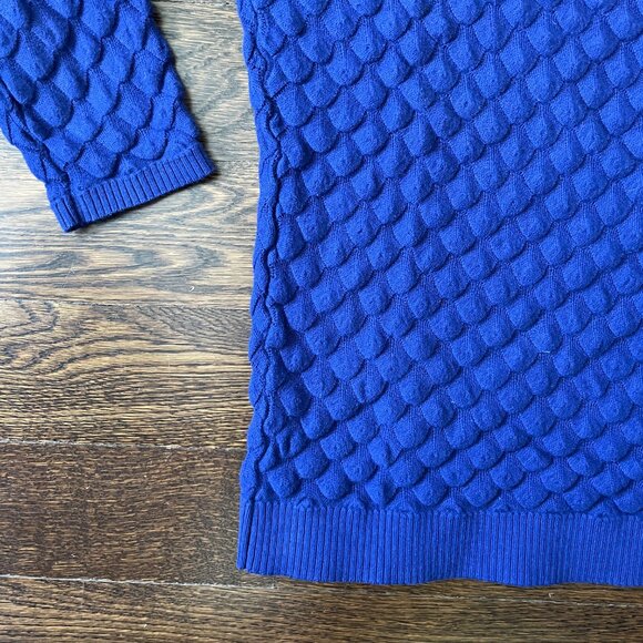 Ted Baker Yayoi Royal Blue Cotton/Cashmere Knit -Size 2/4 - Picture 3 of 10